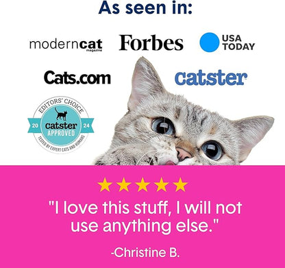 Boxie Glo Clumping Clay 30 Day Odor Control Cat Litter, 99.9% Dust-Free, Low Tracking, UV Light Attractant, 16 lb