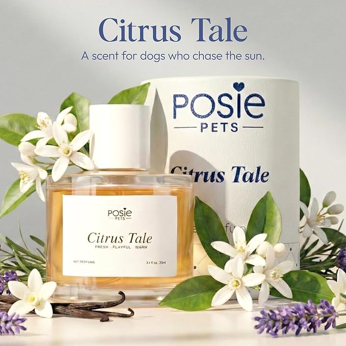 Posie Pets Perfume Gift Pack - Contains One Citrus Tale Fragrance, One Sweet Snooze Fragrance and Massage Brush