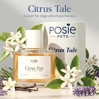 Posie Pets Perfume Gift Pack - Contains One Citrus Tale Fragrance, One Sweet Snooze Fragrance and Massage Brush