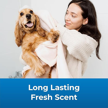 PetAg Fresh ’n Clean Scented Shampoo, Classic Fresh Scent - 1 Gallon - Moisturizes with Vitamin E & Aloe Vera - Strengthens & Repairs Coats - Soap Free