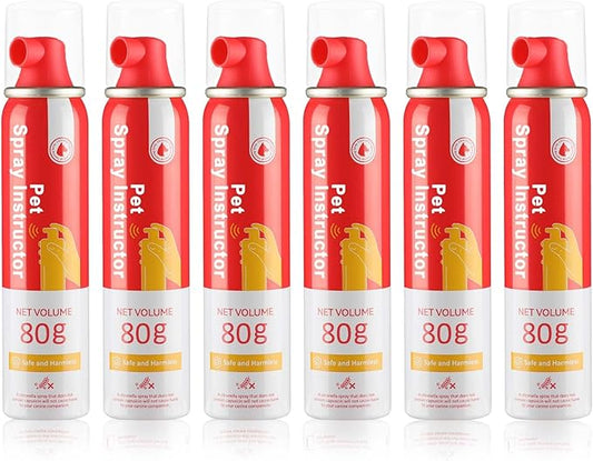 KDSZJDV Corrector Spray Dog Trainer, 80ml 6 Pack Corrector Spray for Dogs to Stops Barking, Food Stealing, Dog Fights, Attacks & Unwanted Dog Behaviour, Safe Pet Training Spray