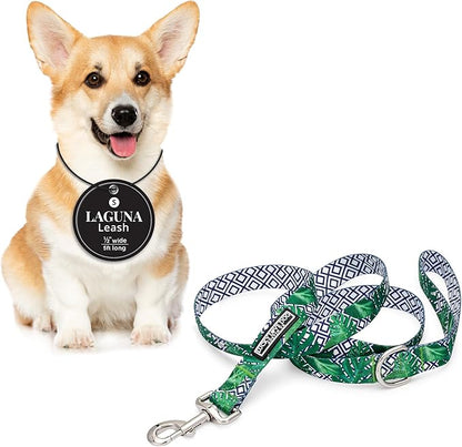 Lucky Love Dog Leash – Soft, Durable, and Comfortable Leash with Vibrant Patterns – Stylish and Long Lasting for Small Male and Female Dogs – Laguna, Small