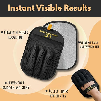 2 PCS Electrostatic Pet Hair Removal Glove for Laundry Best Dog Hair Remover Glove Magic Brush for Pet Fur Removal on Couch Use for Cat Grooming Supplies Dog Grooming Tool