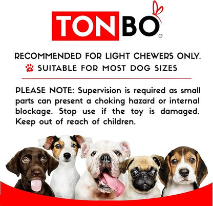 TONBO Cute Plush Dog Toys (Ball Park Combo)