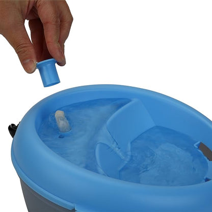 CoolerDog Dog Water Fountain Healthspring Pet Fountain - Ultra Quiet Filtered Water Encourages Hydration, 4L (136oz/1Gal)