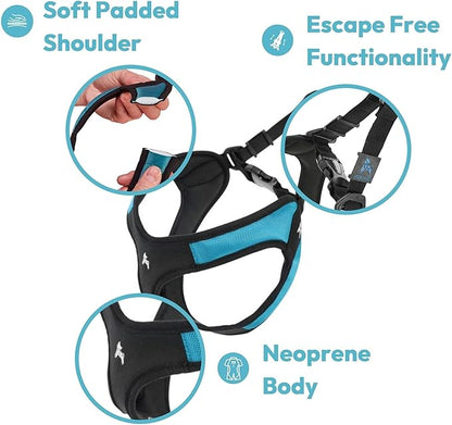 Gooby Hot Pink Small Dog Harness, Easy Fit No Pull with Quick Release Buckle, Machine Washable, Escape Free, Sporty Style