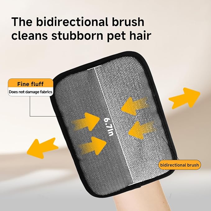 NVNAN Pet Hair Remover and Electrostatic Cats & Dogs Hair Remover,Portable, Reusable pet Hair Remover Tool for Furniture, Clothing, Couch, Carpet and Bedding (1 PCS)