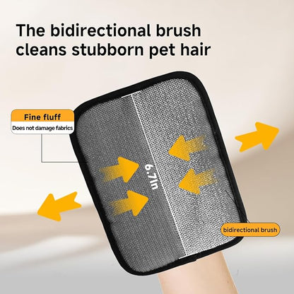 NVNAN Pet Hair Remover and Electrostatic Cats & Dogs Hair Remover,Portable, Reusable pet Hair Remover Tool for Furniture, Clothing, Couch, Carpet and Bedding (1 PCS)