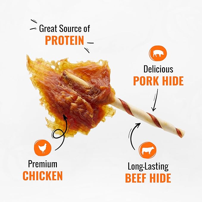 Good 'N' Fun Triple Flavor Wings, Made With Real Meat, Treats for Dogs, 12 oz