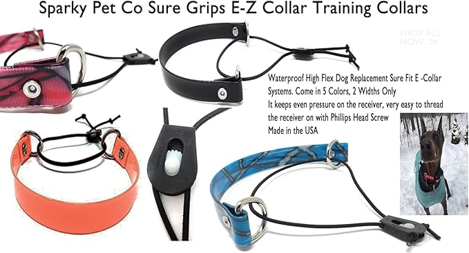 Replacement GPS eCollar with Adjustable Bungee, Multi-Hole Design, and Secure Toggle Closure for Small Dogs (Blue, Small Neck) Reflective