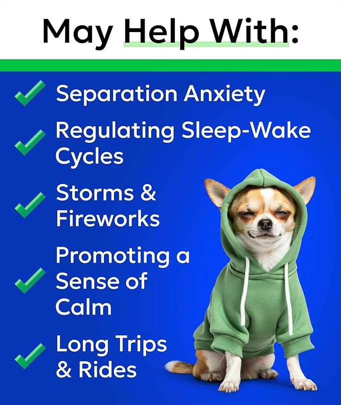 BARK&SPARK Advanced Calming Chews for Dogs - Hemp Chew + Melatonin - Anxiety Relief - Sleep Aid - Relaxing Treats - Stress Relief During Fireworks, Storms, Thunder, Barking