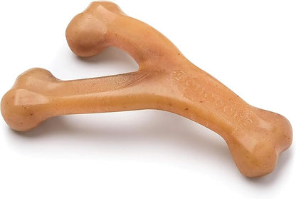 Benebone Wishbone Durable Dog Chew Toy for Aggressive Chewers, Real Chicken, Made in USA, Medium, for All Breed Sizes