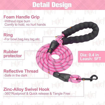 BEAUTYZOO Small Dog Harness and Leash Set,Step in No Choke No Pull Soft Mesh Dog Harnesses Reflective for Extra-Small/Small Medium Puppy Dogs and Cats, Plaid Dog Vest Harness for XS S Pets, Pink M