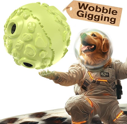 KADTC Extra-Large Size Durable Dog Giggle Ball U.S. Patent & Brand & Design for Large Aggressive Chewers Breed Dogs Wobble Giggling Toy Interactive Play for Indoor Outdoor