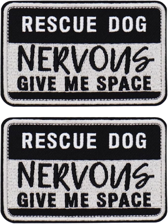 2 PCS Service Dog Patches Removable Tactical Hook Loop Embroidered in Training Patch Do Not Pet Working Dog Patch for Vest Harnesses Collars Leashes