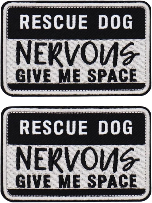 2 PCS Service Dog Patches Removable Tactical Hook Loop Embroidered in Training Patch Do Not Pet Working Dog Patch for Vest Harnesses Collars Leashes