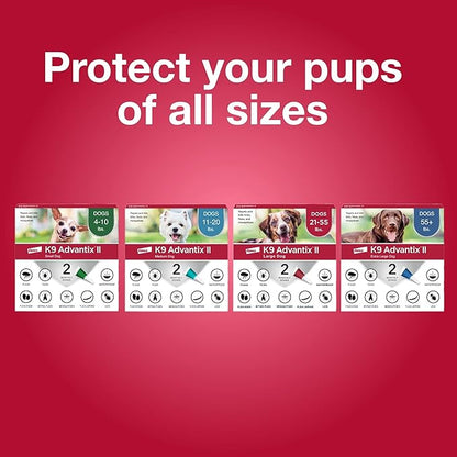 K9 Advantix II XL Dog Vet-Recommended Flea, Tick & Mosquito Treatment & Prevention | Dogs Over 55 lbs. | 6-Mo Supply