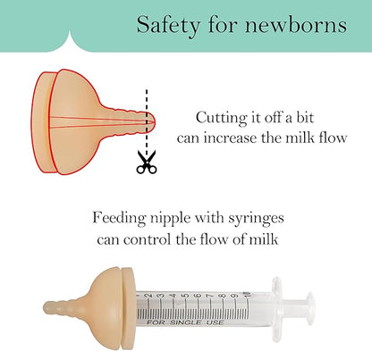Doggiema Puppy Bottles,Silicone Feeding Nipple and Syringes for All Breed of Puppies and Other Animals Dongdong pet