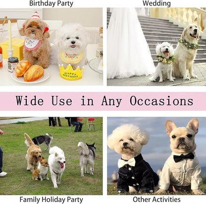 Pet Dresses for Small Dogs Cats Girl, Cute Princess Bowknot Dress Puppy Shirt All Weather Skirt Clothes Cat Apparel for Birthday Wedding Party Holiday (Pink, Large)