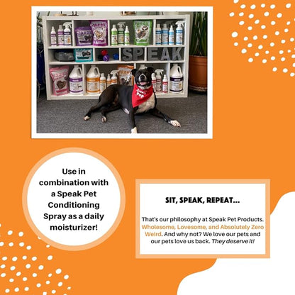 Speak Pet Products Natural Dog Shampoo, Moisturizing Coconut Papaya, 17oz