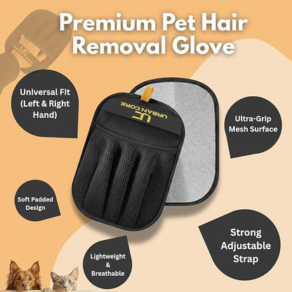 2 PCS Electrostatic Pet Hair Removal Glove for Laundry Best Dog Hair Remover Glove Magic Brush for Pet Fur Removal on Couch Use for Cat Grooming Supplies Dog Grooming Tool