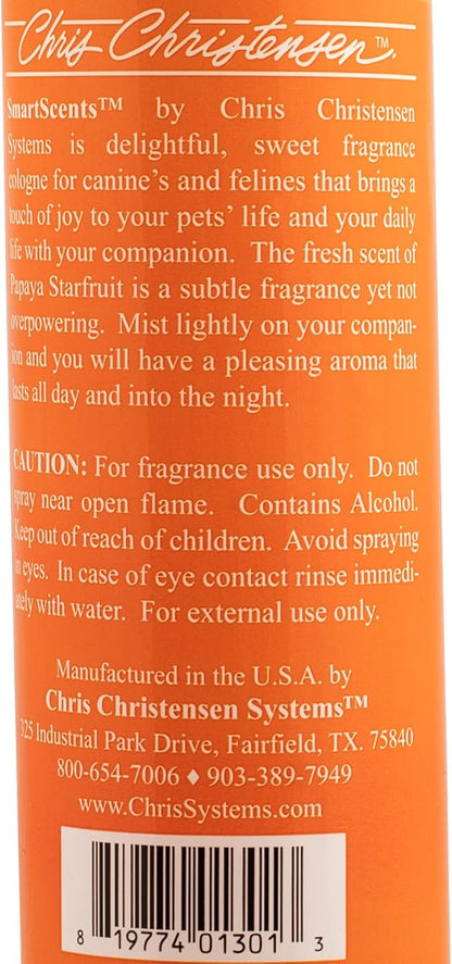 Chris Christensen Smart Scents Papaya Starfruit Grooming Cologne, Groom Like a Professional, Long Lasting, Designer Fragrances, 16 oz