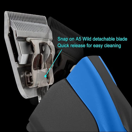 FURZONE 7FW 1/8" - 7F Wide Blade for Dog Grooming, Made of Extra Durable Japanese Steel, Compatible with Most Andis, Oster, Wahl A5 Clippers