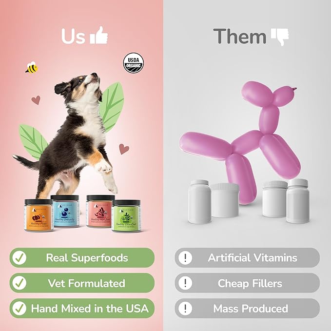 kin+kind Skin and Coat Supplement for Dogs & Cats – Natural Vitamin Supplements with Organic Ingredients for Shiny Fur, Moisturized Skin & Overall Pet Wellness – Dog Essentials & Cat Essentials – 8oz
