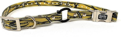 Sparky Pet Co - Zeus ECollar Replacement Strap - Bungee Loop Dog Collar - Waterproof Biothane Adjustable - Double Buckle - Quick Snap Metal Clasp - For Invisible Fence Systems - 3/4" x 28" Yellow Camo