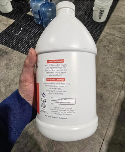 ToltraMax Toltrazuril 2.5% for Horses, Dogs, Cats, 1/2 Gallon, For Non-food chain animals