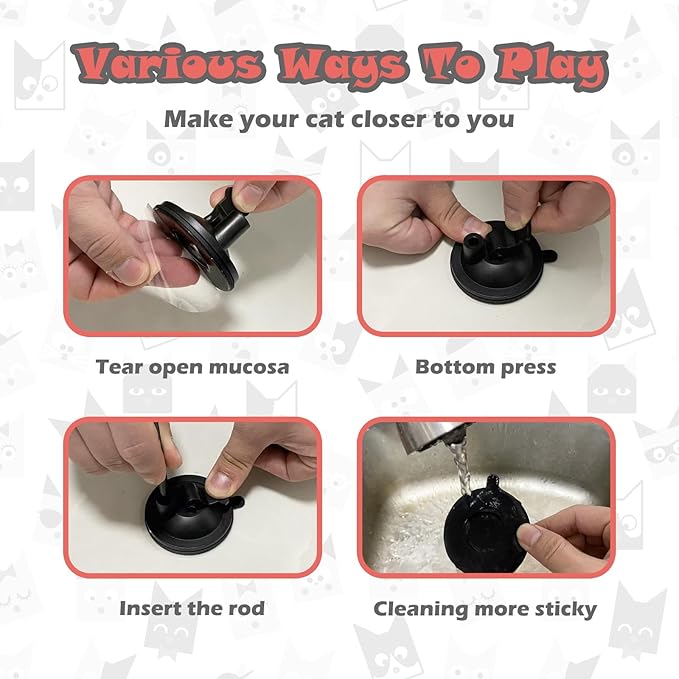 Greoil Cat Toys for Indoor Cats,Interactive Cat Toys for Bored Indoor Adult Cats 7 Pack Cat Teaser Cat Toys, 2 Pack Flexible Steel Wire and 4 Pcs Replacement Feather Refills with Balls and Birds