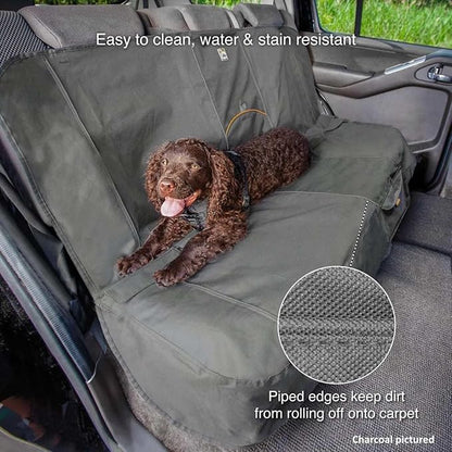 Kurgo Rover Bench Dog Seat Cover, Car Bench Seat Covers for Pets, Dog Back Seat Cover Protector, Water Resistant, Contains Seat Anchors, Scratch Proof, 55" Wide