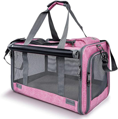 GAPZER Pet Carrier for Large and Medium Cats, Soft-Sided Pet Carrier for Big Medium Cats and Puppy Dog Carriers Cat Carriers, Pet Privacy Protection Travel Carrier