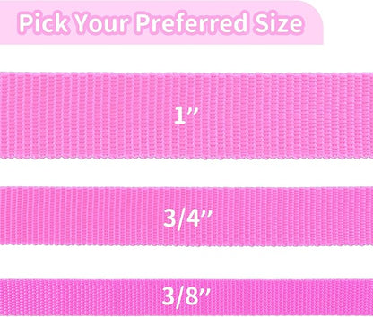 HIKISS Long Dog Leash Obedience Recall Training Agility Lead with Thickening Material for Large Dog - 15ft 20ft 30ft 50ft 100ft Training Leash(Pink 100ft)