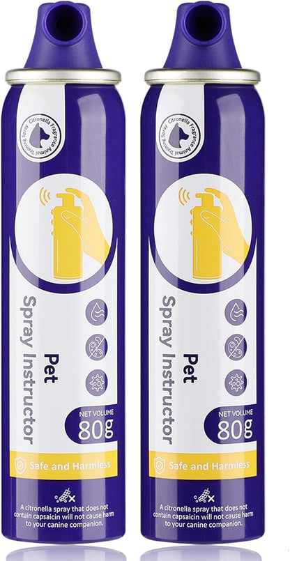 KDSZJDV Corrector Spray Dog Trainer 2 Pack 80ml Dog Corrector Spray to Dogs from Stopping Unwanted Behaviors Pet Trainer Spray, Barking, Jumping, Stealing Food, Safe, Humane & Effective