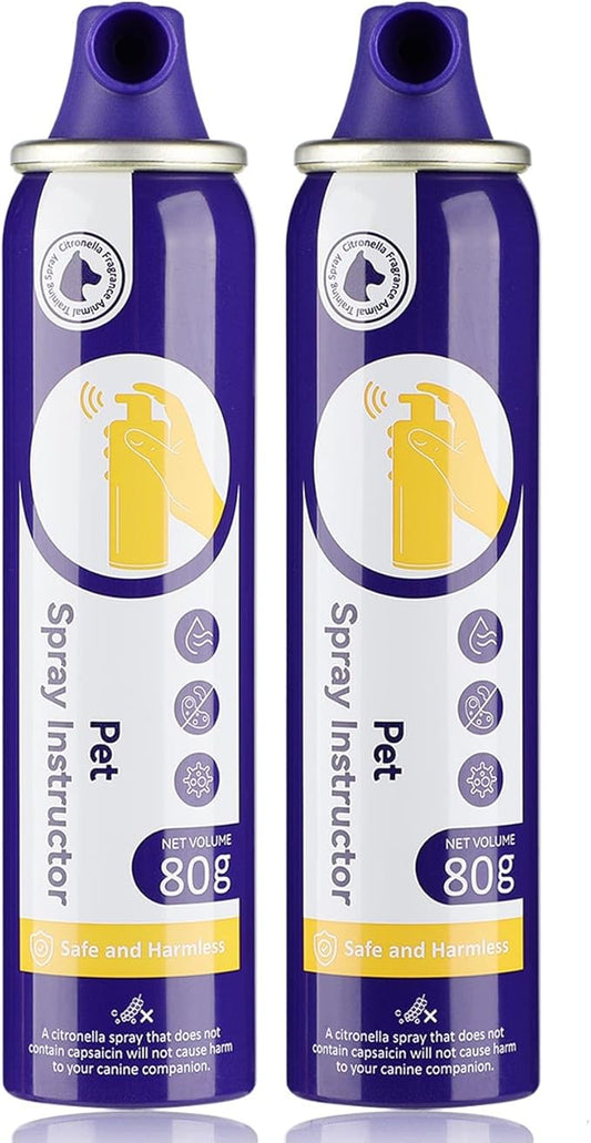 KDSZJDV Corrector Spray Dog Trainer 2 Pack 80ml Dog Corrector Spray to Dogs from Stopping Unwanted Behaviors Pet Trainer Spray, Barking, Jumping, Stealing Food, Safe, Humane & Effective