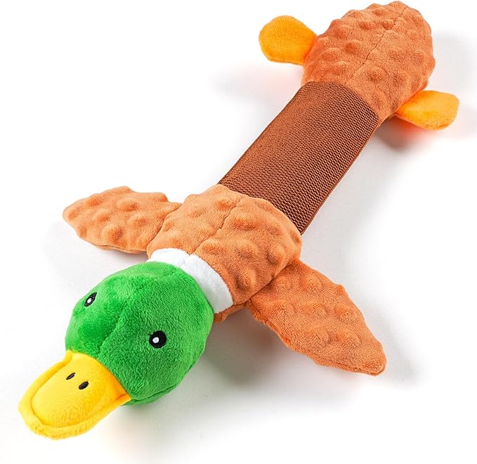 Sedioso Extra Large Dog Toy, Durable Dog Toy for Large Breed, 20 Inch Tug of War Dog Interactive Toy, Stuffed Animal Dog Chew Toy with Crinkle Paper for Small, Middle and Big Dogs(Duck)