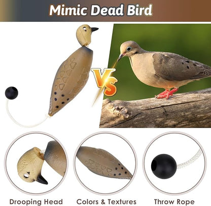 2 Pcs Dove Dummy Bumper Toys for Retriever Dog Training, Hunting Dove Recognition Trainers, Foam Interactive Outdoor Toys