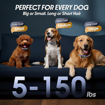 Kollgux Dog Bark Collar Pro, Instant Bark Solution, Smart Anti Barking Device with 4 Correction Modes, Fast-Acting Barking Collar for for Large Medium Small Dogs 5-150lbs, Ideal for Home & Outdoor Use