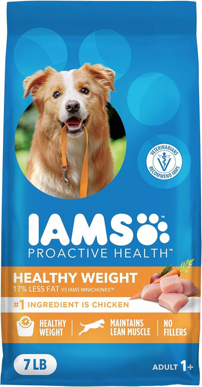 IAMS Proactive Health Healthy Weight Control Adult Dry Dog Food with Real Chicken, 7 lb. Bag