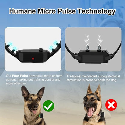 PATPET Dog Training Collar with Night Lights - 4200FT Waterproof E Collar for Dogs Training for Large Medium Dogs, Rechargeable Dog Electric Training Collar 119 Levels with 4 Training Modes