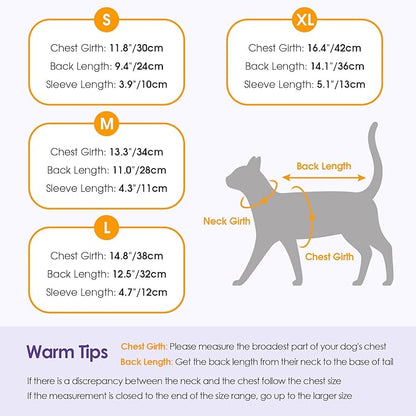 SUNFURA Hair Sticky Cat Clothes, Cat Sweater for Cats Only, 4-Legged Fleece Sweaters Kitten Pajamas Reduce Shedding Fur, Warm Pullover Shirts for Cats, Green L