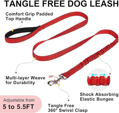 BEAUTYZOO Dog Harness for Small Dogs, No Pull Dog Harness and Leash Set, Soft Escape Proof Puppy Vest Harness with Handle, Reflective Lightweight Step in Harness for Girl Boy Dogs, Red S