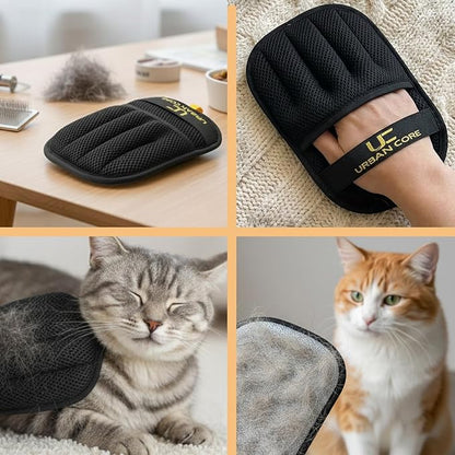 2 PCS Electrostatic Pet Hair Removal Glove for Laundry Best Dog Hair Remover Glove Magic Brush for Pet Fur Removal on Couch Use for Cat Grooming Supplies Dog Grooming Tool