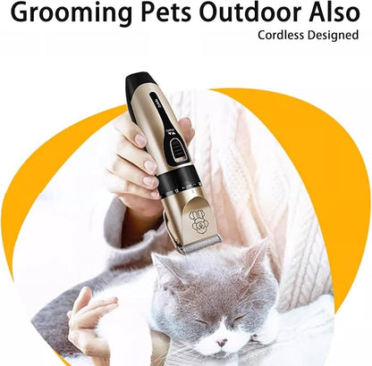 Biaccrss Dog Clipper Low Noise, Rechargeable Cordless Dog Hair Trimmer, Electric Pet Shaver, Paw Trimmer for Dogs Cats