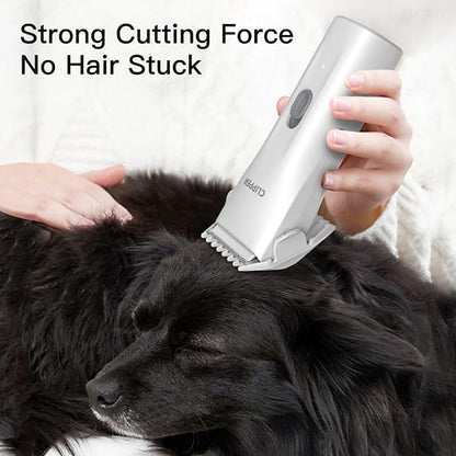 Grimgrow Dog Grooming Kit Clipper for Thick Coat Low Noise Cordless Cat Hair Trimmer Rechargeable Shaver Pet Grooming Tools for Small and Large Animals