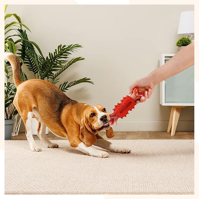 LIFLIX Dog Toys for Aggressive Chewers, Tough Indestructible Dog Chew Toys, Durable Nylon & Rubber Teething Toys for Large Medium Breed, Bone Shape