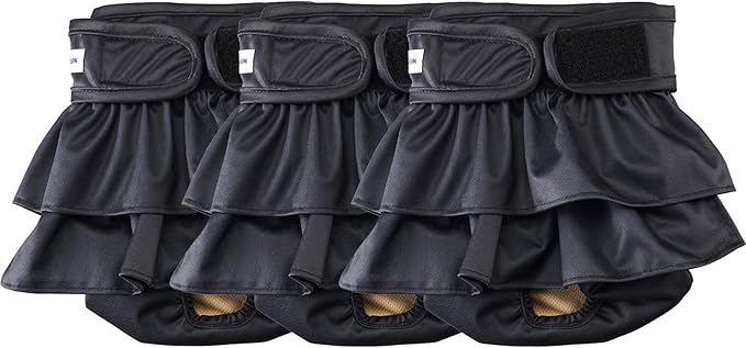 Reusable Dog Diapers Female Washable, Premium Doggie Diaper for Dogs, Pack of 3, Highly Absorbent Extra Large Dog Diaper for Heat, Incontinence and Puppy Training(XL)