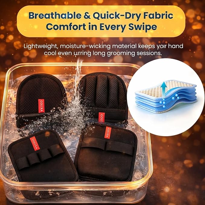 4+1 Pack Pet Hair Remover Glove for Cats and Dogs, 4 Designs Electrostatic Pet Hair Removal Gloves Brush for Pets Hair, Best Animal Reusable Cats & Dogs Grooming Gloves for Hair Removal