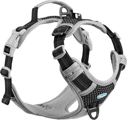 ThinkPet No Pull Harness Breathable Sport Vest with Handle-Dog Harnesses Reflective Adjustable for Medium Large Dogs